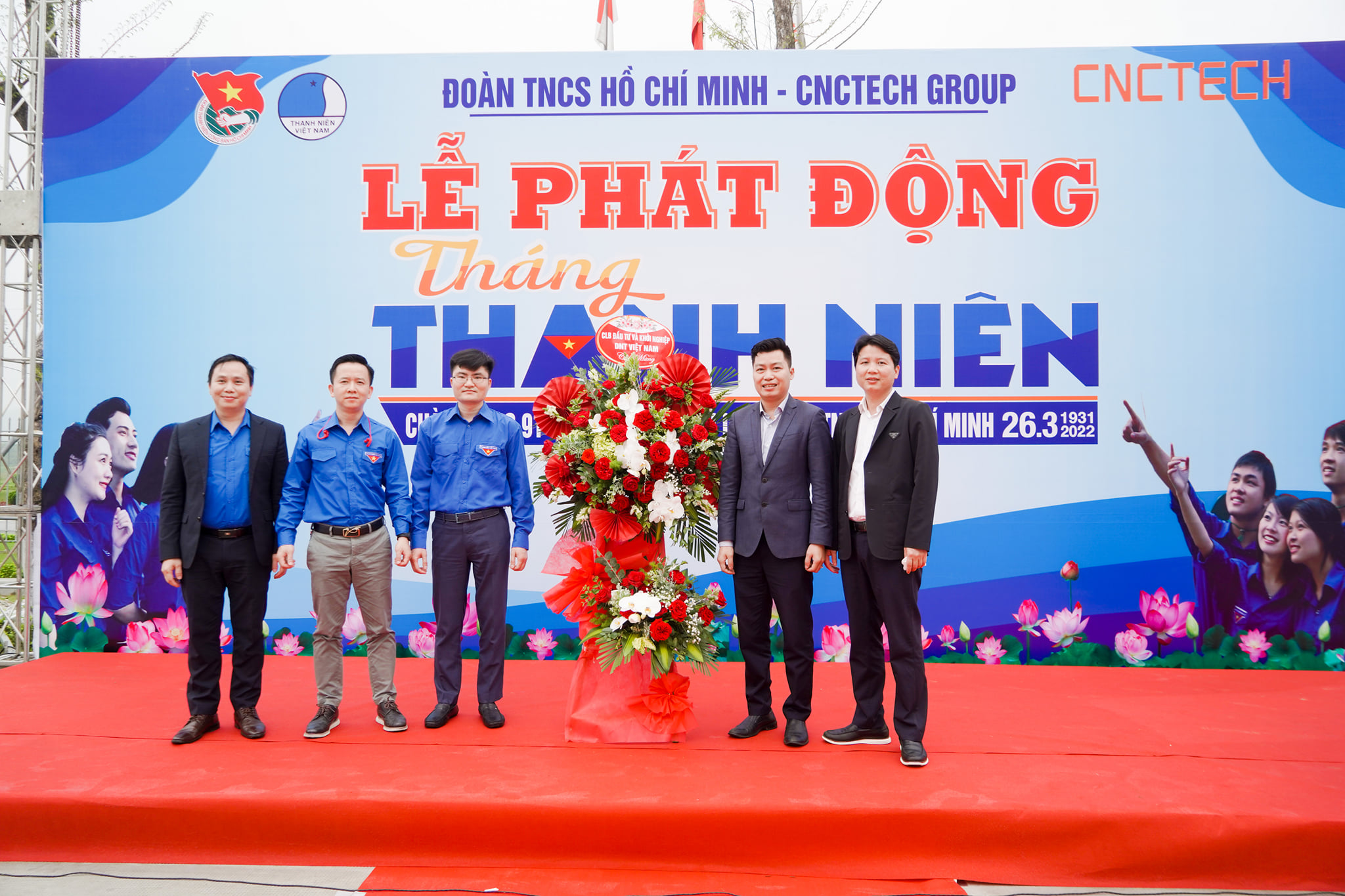 Ban lãnh đạo CNCTech tại Lễ phát động