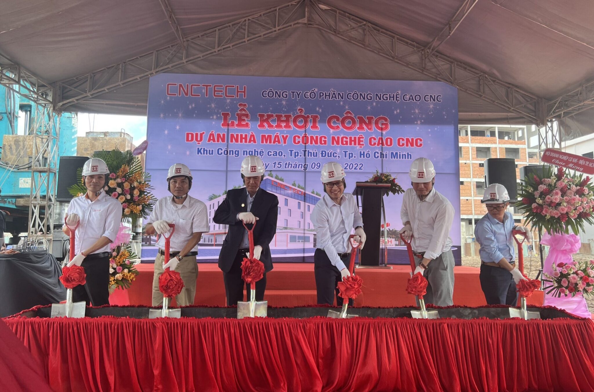CNCTech BoD at the groundbreaking ceremony.